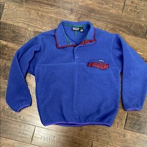 Patagonia Synchilla vintage 90s Snap-T Pullover Fleece Size L Made In Jamaica